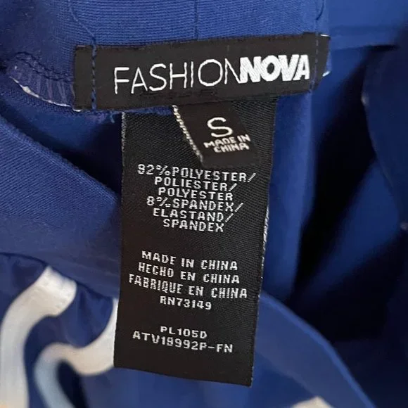 Fashion Nova: Matching Hoodie & Legging Set, Color: Royal Blue, Size: Small - Picture 8 of 8